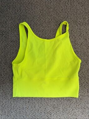 lululemon neon lime Power Pivot Ribbed Tank Top - Highlight Yellow